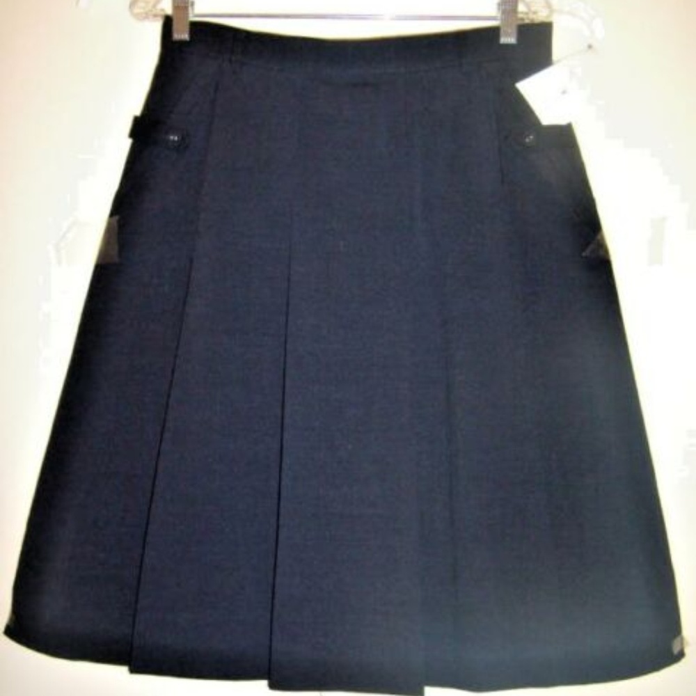 Vintage Pleated Pocket Skirt